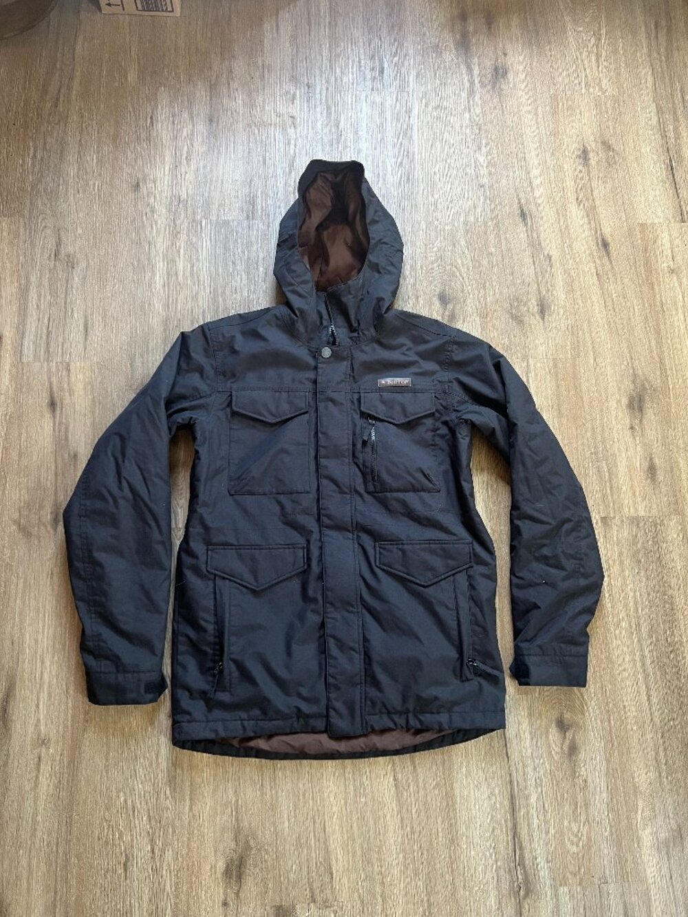 Burton Snowboard Coat Jacket Black Men's Small Dry Ride